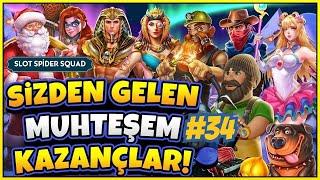 SLOT OYUNLARI  SİZDEN GELENLER SLOT 34  SİZDEN GELEN REKOR KAZANÇLAR VE MAX WİNLER SERİSİ