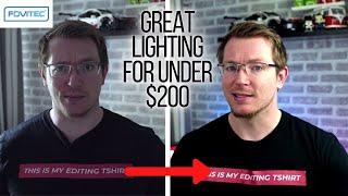 YouTube lighting on a budget? Fovitec StudioPRO 2500W 3 Light & Boom Arm Lighting Kit Review