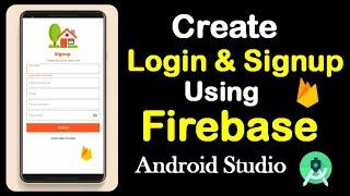 Create Login And SignUp Screen In Android Studio Using Firebase | App Development Tutorial [2021]