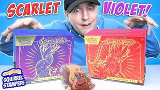 Pokémon Scarlet & Violet TCG Elite Trainer Box Koraidon and Miraidon Unboxing Review