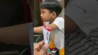 Cute baby Enjoing icecream #shortsfeed #trending