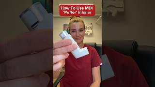 Doctor shows how to use your inhaler properly! #asthma #inhaler #copd #doctor