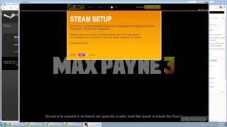 Max Payne 3 Activation - Stuck on "Steam Setup" Screen "Please wait. . . "