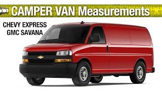 Chevy Express/GMC Savana Van Measurements Interior Dimensions Van Build Campervan