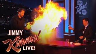 David Blaine Magic Tricks on Jimmy Kimmel Live PART 2