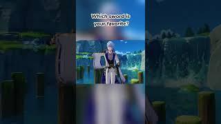 Which sword is your favorite?| Genshin Impact