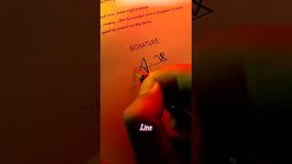 A letter styles signature calligraphy #shorts #signature #sign #lettering #handwriting