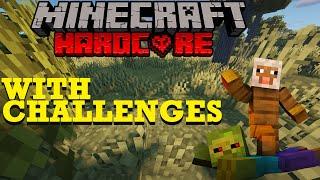 First Time Minecraft Hardcore WITH CHALLENGES (2020) 1.16.3