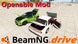 Beamng drive - Как открыть двери? | Openable mod