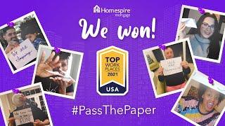 Top Workplaces Award Winner 2021  #PassthePaper