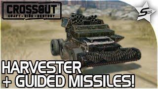 EPIC GUIDED MISSILE + HARVESTER BUILDS!! - "AMAZING CLOSE + FAR RANGE!" - Crossout Beta NEW Gameplay