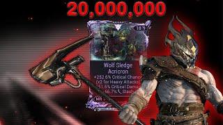 Warframe Chroma Wolf Sledge , 20 Million Damage ?