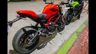 Short run with Ducati Monster