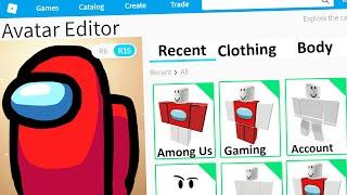 MAKING AMONG US a ROBLOX ACCOUNT