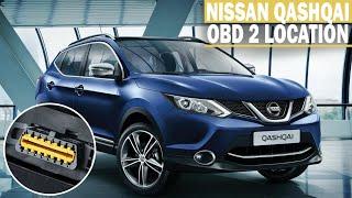 Ниссан Кашкай 2014 обд 2 раcположение разъема в автомобиле. OBD 2 location Nissan Qashqai