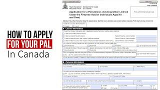 How to Apply for a PAL or RPAL (Firearms License) in Canada