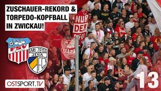 Zuschauer-REKORD & Torpedo-Kopfball: FSV Zwickau - Carl Zeiss Jena | Regionalliga Nordost