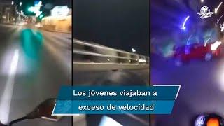 Chica que viajaba en motocicleta transmitió en vivo su propio choque donde después murió