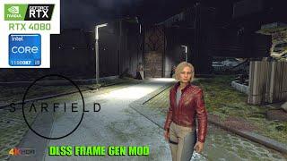 Starfield DLSS FRAME GEN MOD | PC [4K HDR] ULTRA Settings | RTX 4080 x i9 11900KF