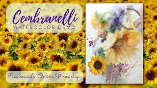 Sunflower - Watercolor Demo