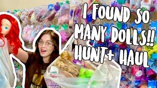 i got SO MANY dolls at the thrift store!! (doll hunt & haul) - Barbie, Disney, Bratz & more!