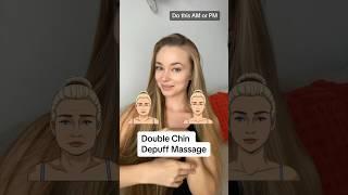 How To Get RID of Your Double Chin with THIS Massage Trick - INSTANT Transformation! #beautyhacks