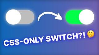 This CHECKBOX HACK is AMAZING!(CSS-only TOGGLE SWITCH)