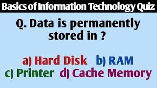 Basics of Information Technology Quiz | Computer Science Quiz | Knowledge Enhancer Quizzes