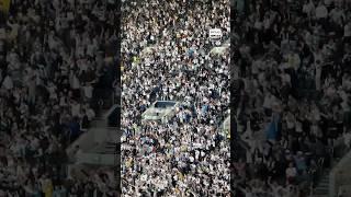 Spurs fans celebrating at the Tottenham Hotspur Stadium is CINEMA #UEL #EuropaLeague #Tottenham