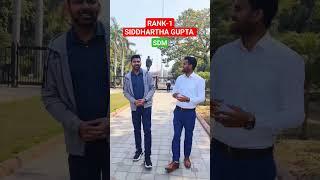 UPPCS TOPPER Siddhartha Gupta Rank-1 Interview #uppcs #uppsc #studency