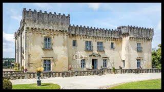 Magnificent Chateaue Surrounded by a Dry Moat Poitou Charentes, France