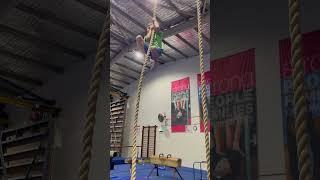 Hilal rope climbing ️ #gymnast #climbing #kids #gym #kidsvideo #strength #strong
