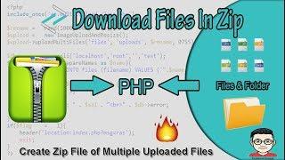 How to Create Zip File of Multiple Uploaded Files using PHP with download Feature 