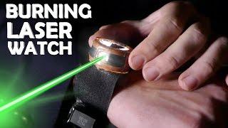 DIY Burning Laser Watch! - Amazing Spy Gadget In Real Life!!!