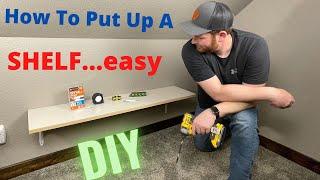 Handyman Installs A BASIC SHELF (Fast and Easy)