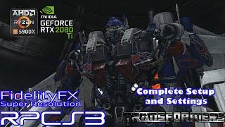 RPCS3 v0.0.18 | Transformers: Dark of the Moon + FidelityFX 4K  | Emulation Gameplay