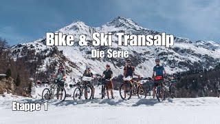 6 Freunde mit Fahrrad und Ski über die Alpen -Etappe 1: Zugspitz Region [Transalp, Alpenüberquerung]