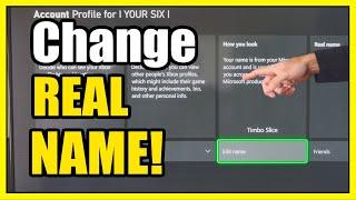 How to Change & Edit your REAL Name on Xbox Series X (Privacy Settings)