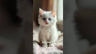 Morning Vibes with a Tiny Singer #catlover #cat #cute #sweetcat  #viralshorts #adorablekitten