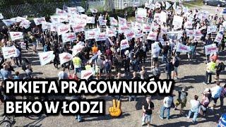 Pracownicy Beko w Łodzi protestują!