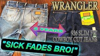 Brand New vs Faded Wranglers - INSANE - 936 Slim Fit Cowboy Cut Wrangler Jeans