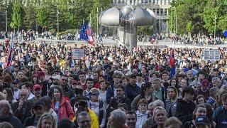 Словакия: антиправительственные протесты в Братиславе