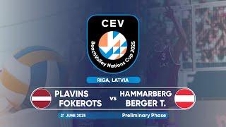 Latvia vs Austria I CEV Men's BeachVolley Nations Cup 2025 | Preliminary Phase