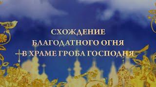 Прямая трансляция схождения Благодатного Огня в Храме Воскресения Господнего