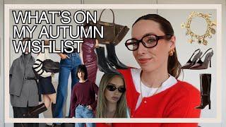 WHATS ON MY AUTUMN WISHLIST 2024 | H&M, COS, Other Stories, Burgundy, Suede, Knee boots, Scarf Coats