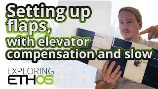 Flaps with elevator compensation and slow, using ETHOS