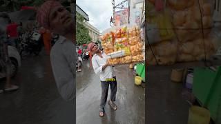 $0.25 chips in India  #streetfood #india