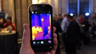 Hands-on with the first thermal camera smartphone - CAT S60 (MWC 2016)