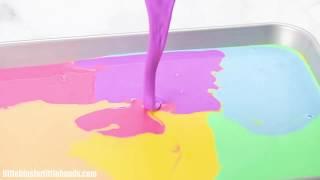 Rainbow Oobleck with Cornstarch