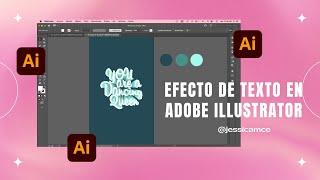 Distorsión de texto en Adobe Illustrator para principiantes | Jessicamce
